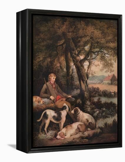 'The Weary Sportsman', c1803-George Morland-Framed Premier Image Canvas