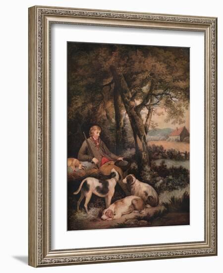 'The Weary Sportsman', c1803-George Morland-Framed Giclee Print