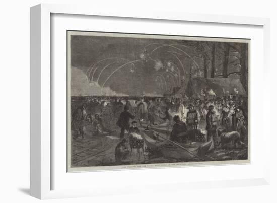 The Weather and the Parks, Night Scene on the Serpentine-Frederick John Skill-Framed Giclee Print