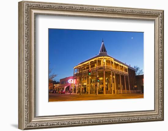 The Weatherford Hotel at Dusk in Historic Downtown Flagstaff, Arizona, USA-Chuck Haney-Framed Photographic Print