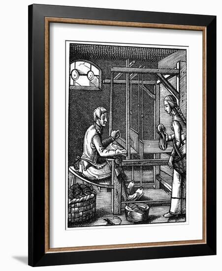 The Weaver, 16th Century-Jost Amman-Framed Giclee Print