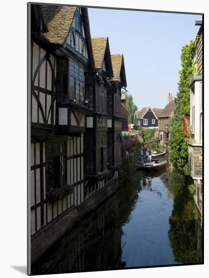 The Weaver's House on the River Stour, Canterbury, Kent, England, United Kingdom, Europe-Ethel Davies-Mounted Photographic Print