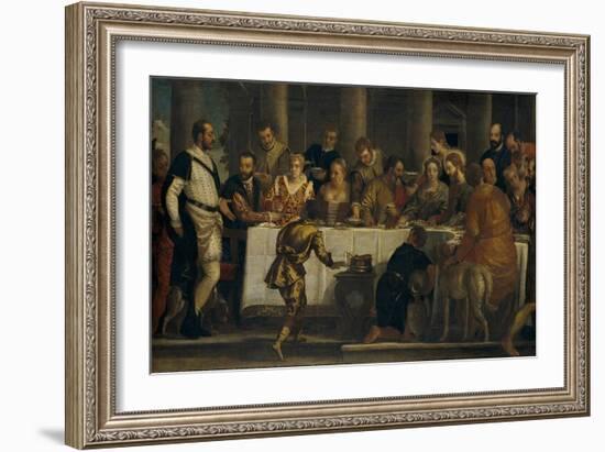 The Wedding at Cana, ca. 1562-Paolo Veronese-Framed Giclee Print