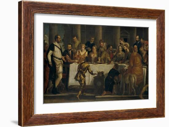 The Wedding at Cana, ca. 1562-Paolo Veronese-Framed Giclee Print