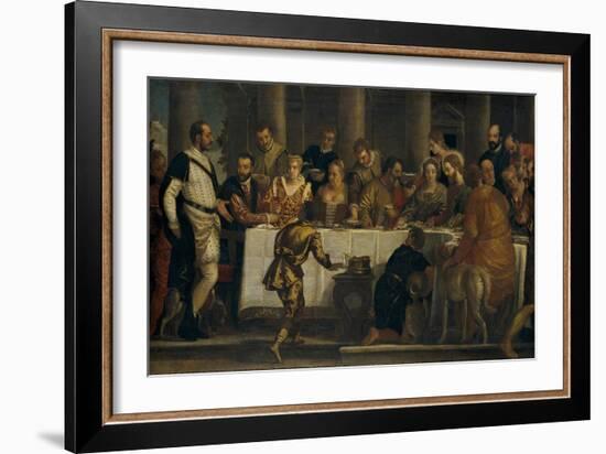 The Wedding at Cana, ca. 1562-Paolo Veronese-Framed Giclee Print