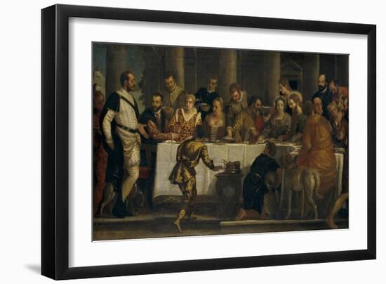 The Wedding at Cana, ca. 1562-Paolo Veronese-Framed Giclee Print