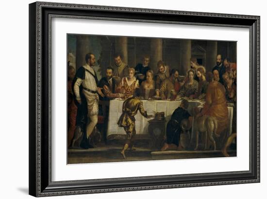 The Wedding at Cana, ca. 1562-Paolo Veronese-Framed Giclee Print