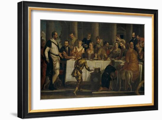 The Wedding at Cana, ca. 1562-Paolo Veronese-Framed Giclee Print