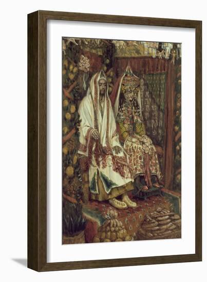 The Wedding at Cana for 'The Life of Christ', C.1886-96 (Gouache on Paperboard)-James Jacques Joseph Tissot-Framed Giclee Print