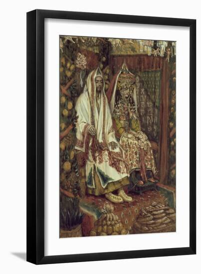 The Wedding at Cana for 'The Life of Christ', C.1886-96 (Gouache on Paperboard)-James Jacques Joseph Tissot-Framed Giclee Print