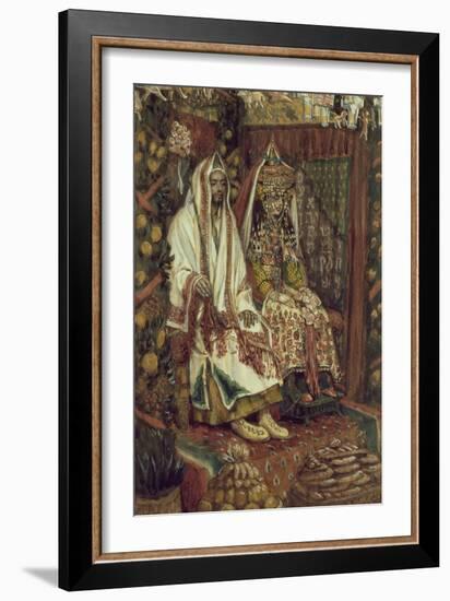 The Wedding at Cana for 'The Life of Christ', C.1886-96 (Gouache on Paperboard)-James Jacques Joseph Tissot-Framed Giclee Print