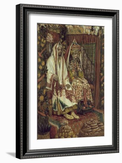 The Wedding at Cana for 'The Life of Christ', C.1886-96 (Gouache on Paperboard)-James Jacques Joseph Tissot-Framed Giclee Print