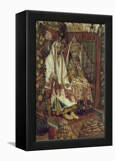 The Wedding at Cana for 'The Life of Christ', C.1886-96 (Gouache on Paperboard)-James Jacques Joseph Tissot-Framed Premier Image Canvas