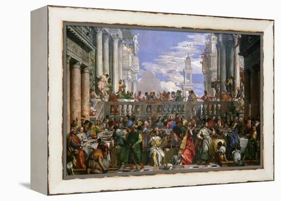 The Wedding at Cana, Painted 1562-63-Paolo Veronese-Framed Premier Image Canvas