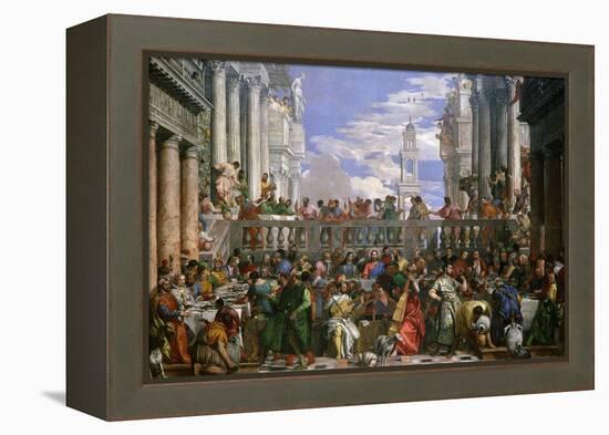 The Wedding at Cana, Painted 1562-63-Paolo Veronese-Framed Premier Image Canvas