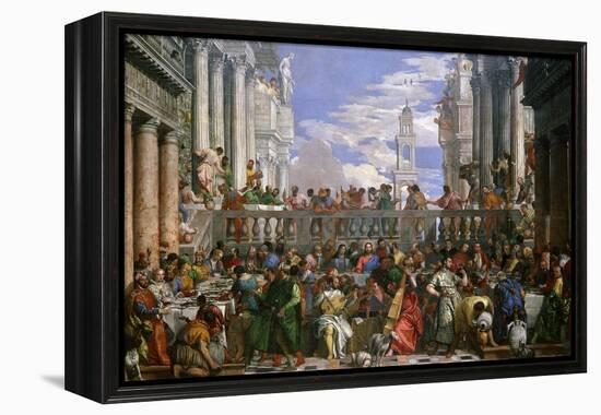 The Wedding at Cana, Painted 1562-63-Paolo Veronese-Framed Premier Image Canvas