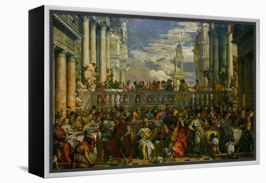 The Wedding at Cana, Photograph Before Restoration-Paolo Veronese-Framed Premier Image Canvas