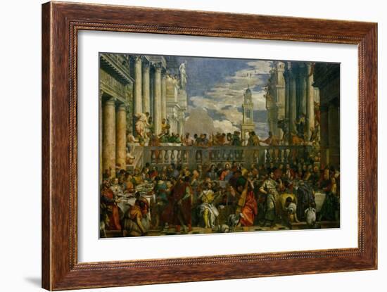 The Wedding at Cana, Photograph Before Restoration-Paolo Veronese-Framed Giclee Print