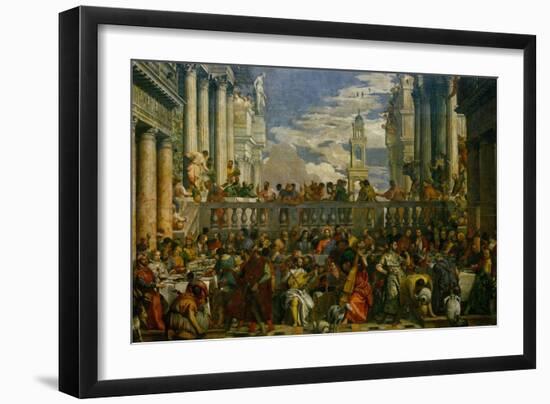 The Wedding at Cana, Photograph Before Restoration-Paolo Veronese-Framed Giclee Print