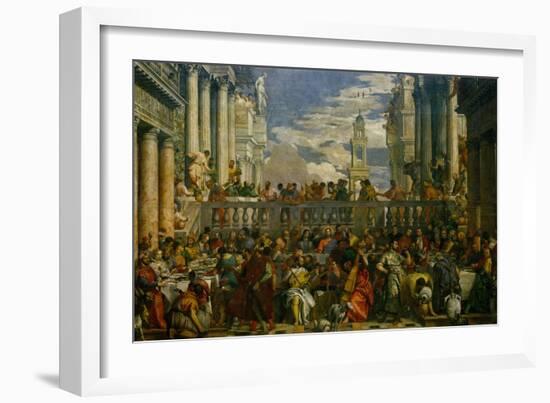 The Wedding at Cana, Photograph Before Restoration-Paolo Veronese-Framed Giclee Print