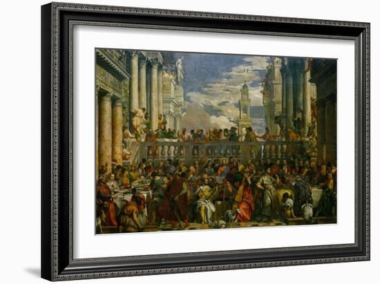 The Wedding at Cana, Photograph Before Restoration-Paolo Veronese-Framed Giclee Print