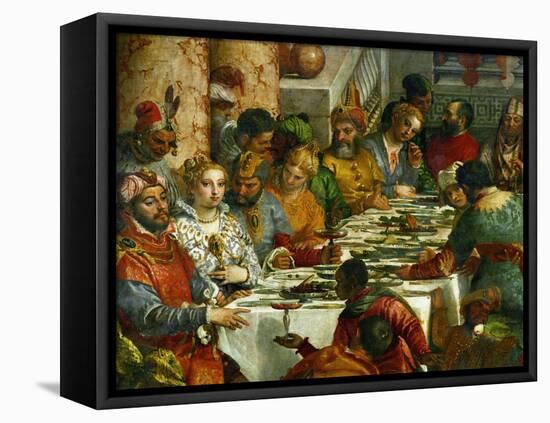 The Wedding at Cana, Photograph Before Restoration-Paolo Veronese-Framed Premier Image Canvas