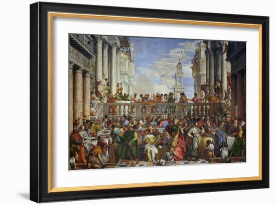 The Wedding at Cana (Post-Restoration)-Paolo Veronese-Framed Giclee Print