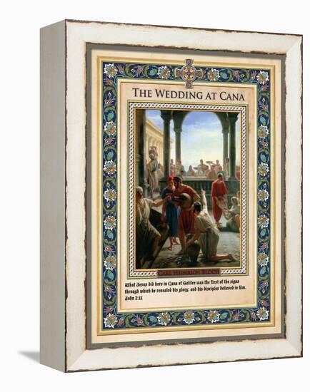 The Wedding at Cana: Turning Water into Wine-Carl Bloch-Framed Premier Image Canvas