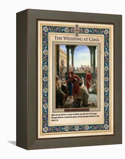 The Wedding at Cana: Turning Water into Wine-Carl Bloch-Framed Premier Image Canvas