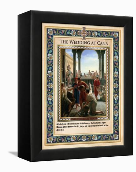 The Wedding at Cana: Turning Water into Wine-Carl Bloch-Framed Premier Image Canvas