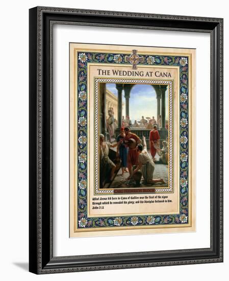 The Wedding at Cana: Turning Water into Wine-Carl Bloch-Framed Giclee Print