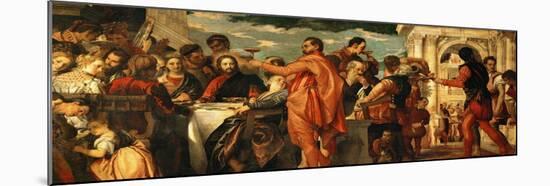 The Wedding at Cana (With Veronese's Self-Portrait)-Paolo Veronese-Mounted Giclee Print