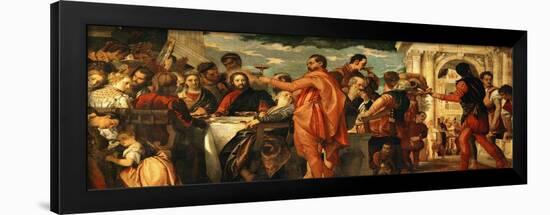 The Wedding at Cana (With Veronese's Self-Portrait)-Paolo Veronese-Framed Giclee Print