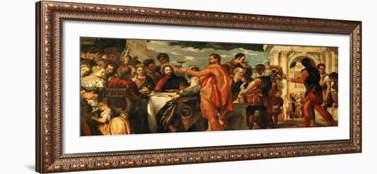 The Wedding at Cana (With Veronese's Self-Portrait)-Paolo Veronese-Framed Giclee Print