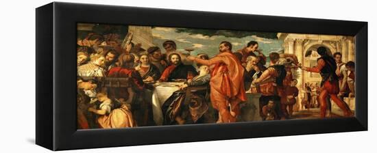 The Wedding at Cana (With Veronese's Self-Portrait)-Paolo Veronese-Framed Premier Image Canvas