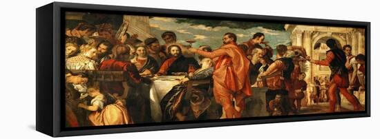 The Wedding at Cana (With Veronese's Self-Portrait)-Paolo Veronese-Framed Premier Image Canvas