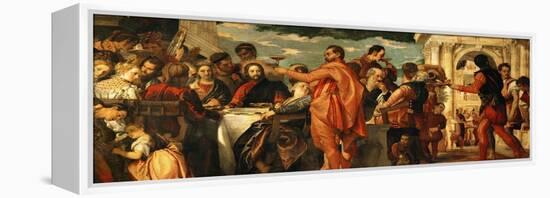 The Wedding at Cana (With Veronese's Self-Portrait)-Paolo Veronese-Framed Premier Image Canvas