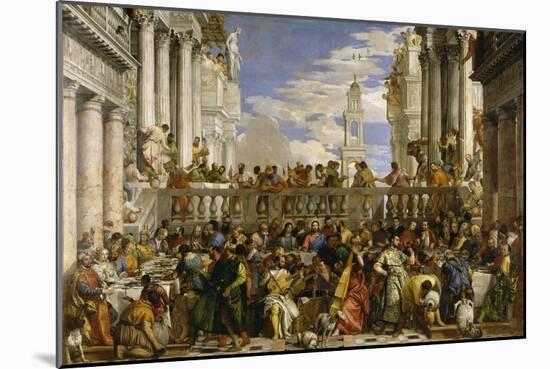 The Wedding at Cana-Paolo Veronese-Mounted Giclee Print