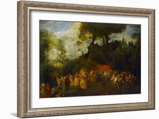 The Wedding, C.1712-16-Jean Antoine Watteau-Framed Giclee Print