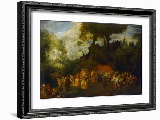 The Wedding, C.1712-16-Jean Antoine Watteau-Framed Giclee Print