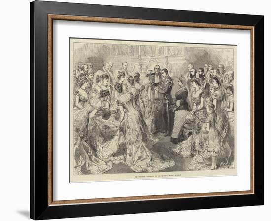 The Wedding Ceremony in St George's Chapel, Windsor-null-Framed Giclee Print