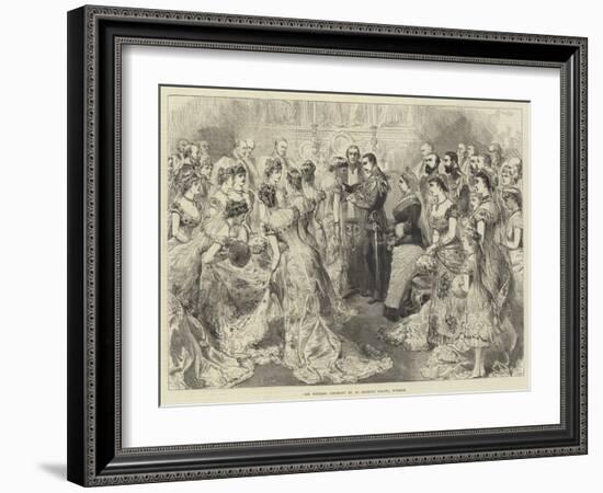 The Wedding Ceremony in St George's Chapel, Windsor-null-Framed Giclee Print