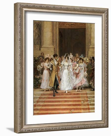 The Wedding, Church of St. Roch, Paris-Frederik Hendrik Kaemmerer-Framed Giclee Print