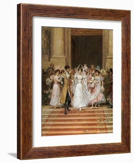 The Wedding, Church of St. Roch, Paris-Frederik Hendrik Kaemmerer-Framed Giclee Print