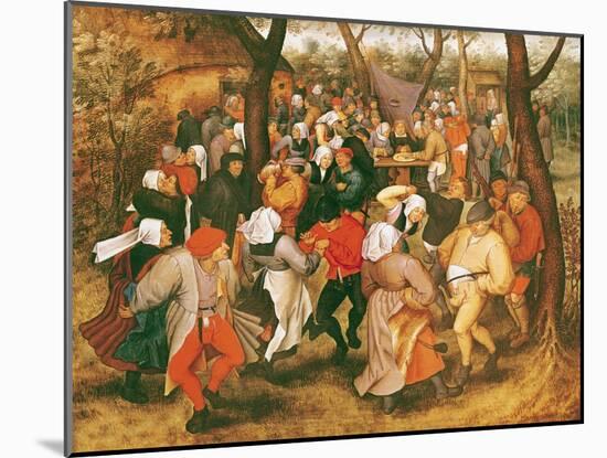 The Wedding Dance, 1607-Pieter Brueghel the Younger-Mounted Giclee Print