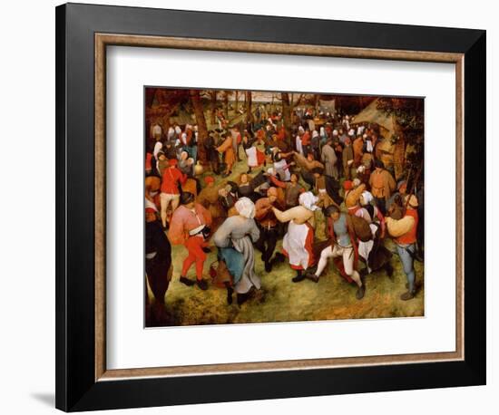 The Wedding Dance, C.1566 (Oil on Panel)-Pieter Bruegel the Elder-Framed Premium Giclee Print