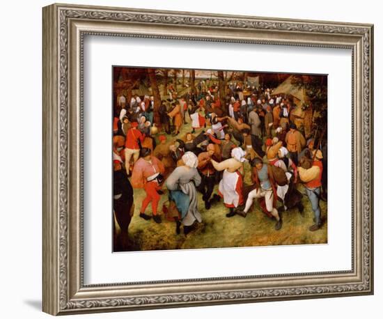 The Wedding Dance, C.1566 (Oil on Panel)-Pieter Bruegel the Elder-Framed Giclee Print