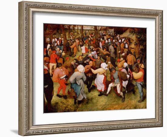 The Wedding Dance, C.1566 (Oil on Panel)-Pieter Bruegel the Elder-Framed Giclee Print