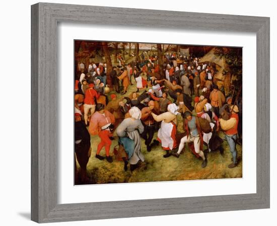 The Wedding Dance, C.1566 (Oil on Panel)-Pieter Bruegel the Elder-Framed Giclee Print