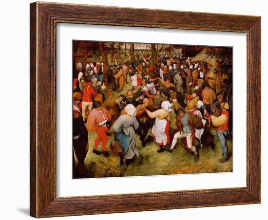 The Wedding Dance, C.1566 (Oil on Panel)-Pieter Bruegel the Elder-Framed Giclee Print